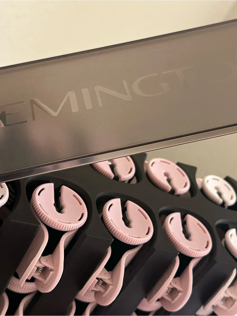 Remington Pink Clip-In Heated Hair Roller Set with Case